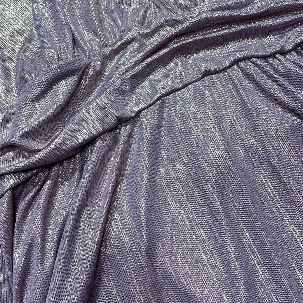 Wild Fable Metallic Purple Halter Tie Neck Mini Dress Size Large | NWT - Picture 4 of 8